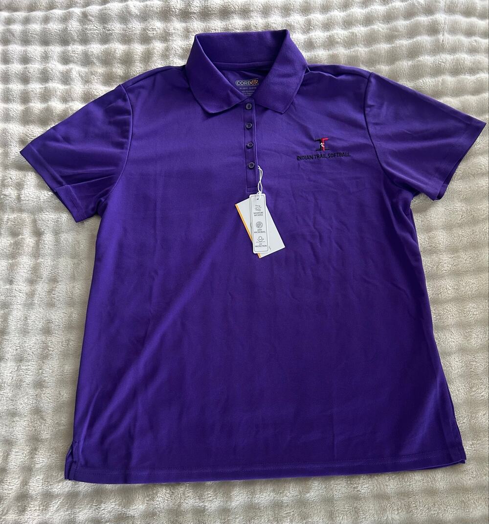Purple Core 365 polyester polo shirt in size L woman’s #golf #athletic